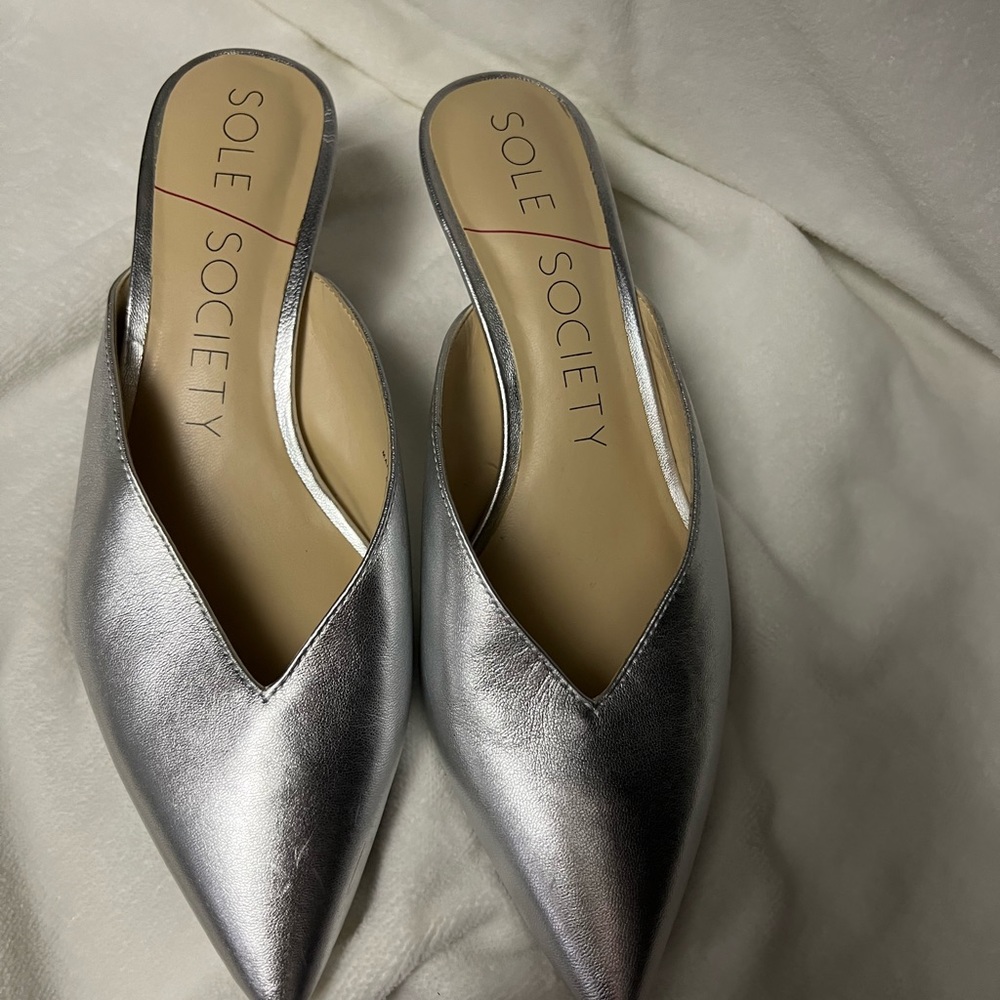 Sole society kitten heel mules